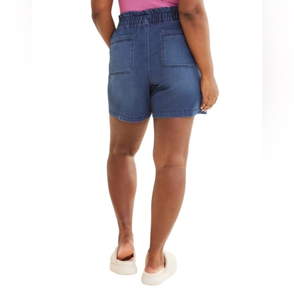 NWOT, Penningtons, 1948 Fit, Stretch Denim Short, Plus Size 3X, Blue - Picture 3 of 9